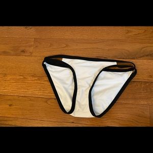 White and black bikini bottom